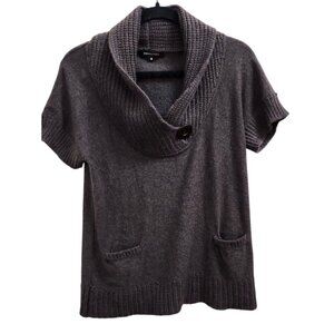 BCBG MAXAZRIA Women’s Angora Wool Sweater Short Sleeve Size M